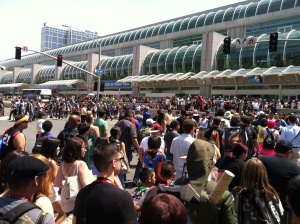 Outside Comi-Con 2014, San Diego Convention Center.